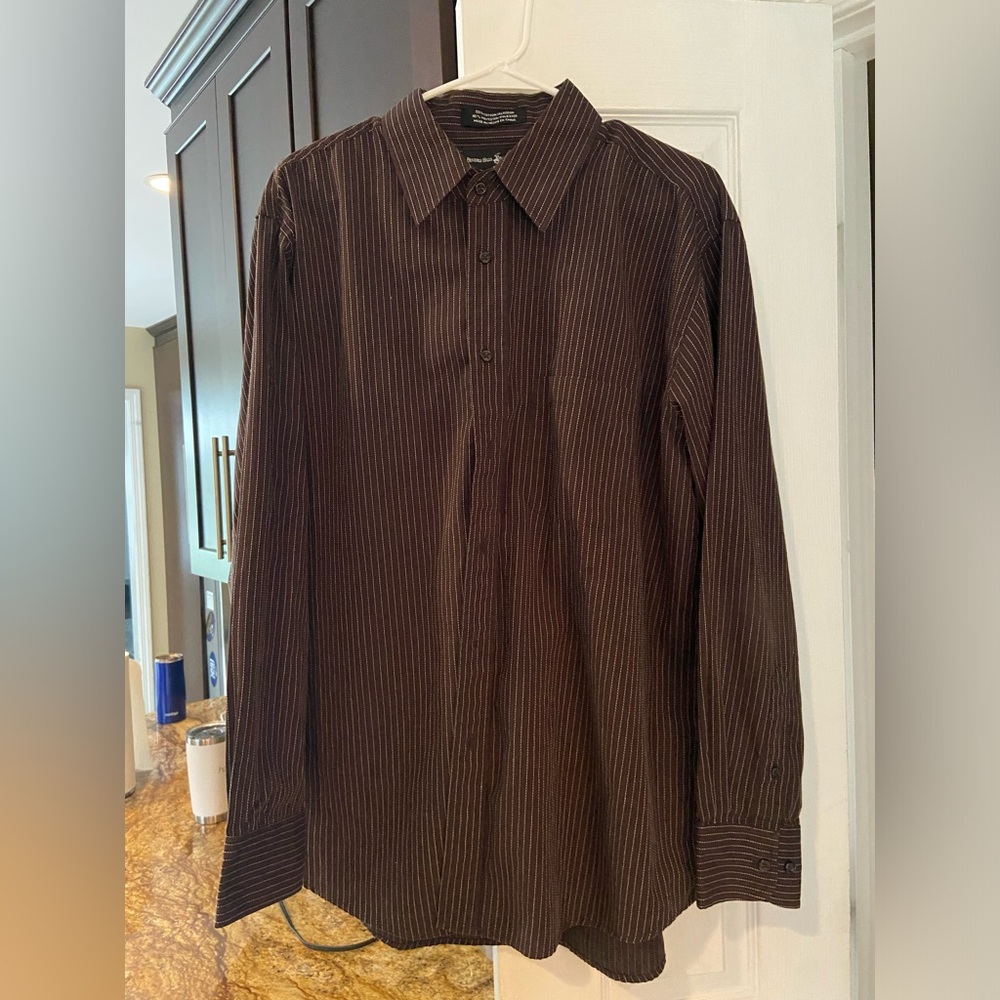 Beverly Hills Polo Club Brown Men’s Button Down